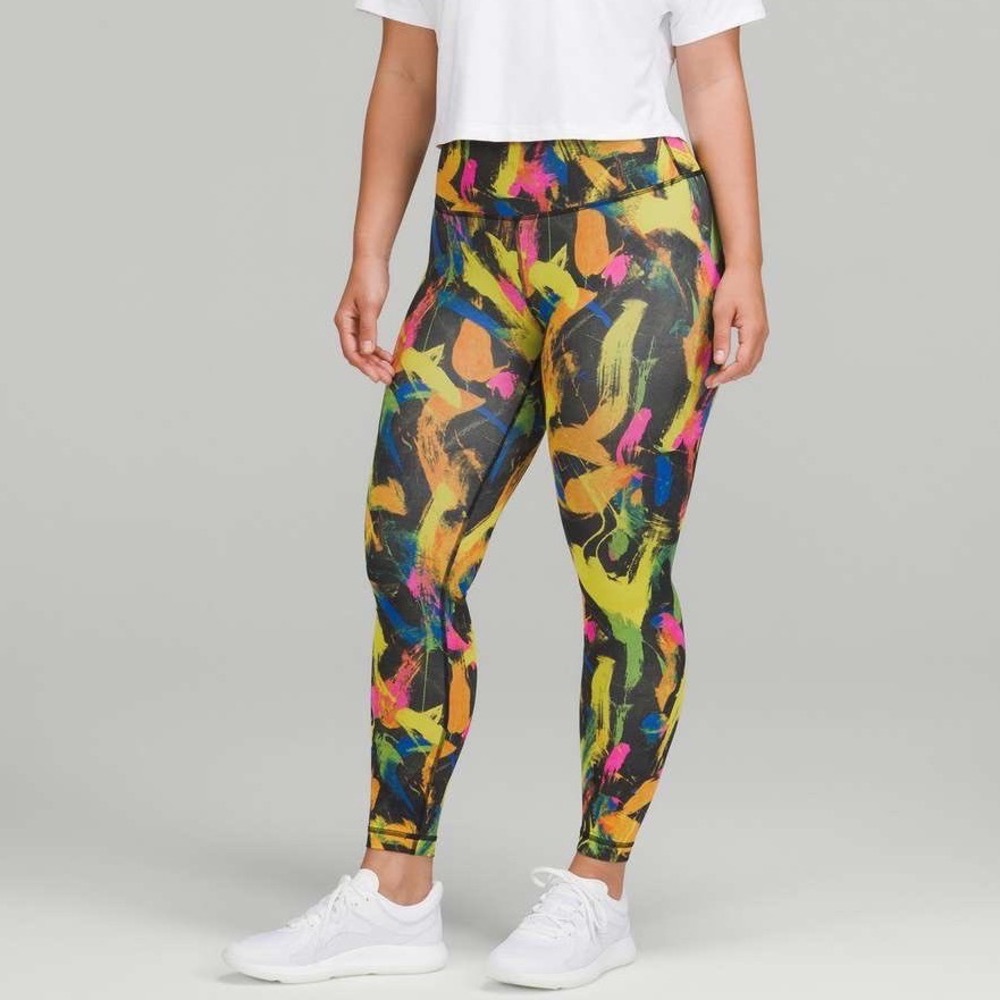Lululemon Wunder Train High-Rise Tight 25 Multi Nulux Running Leggings 2